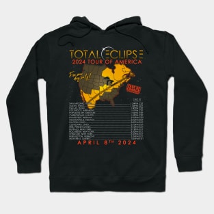 Total Solar Eclipse April 8th 2024 Tour of America Hoodie